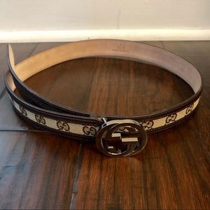 Gucci Monogram Authentic Vintage Belt
